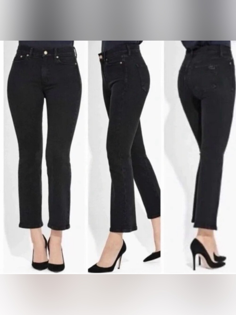 AYR The Pop Jeans in Black Panther, size 27 Like New